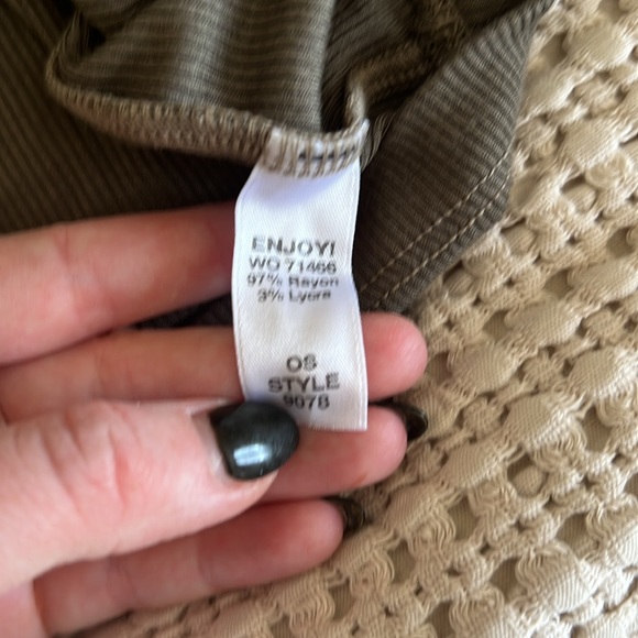 Michael Stars Aria Ribbed High Neck Tank Top - Picture 4 of 5